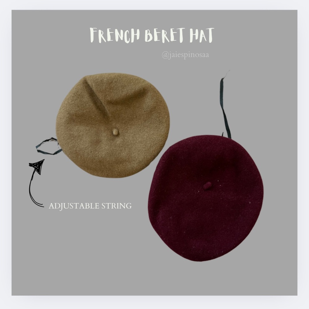 2 Pieces Minimalist Beret